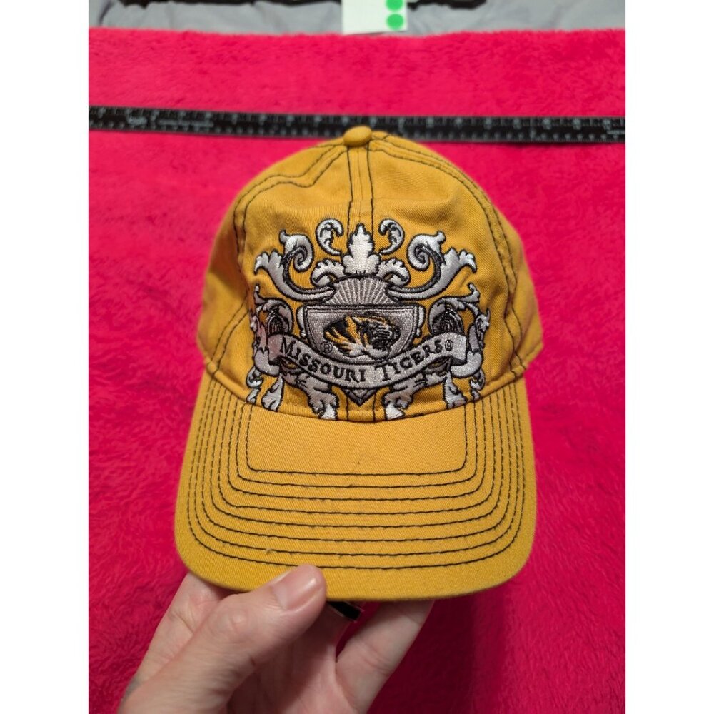 Missouri Tigers NCAA By Signatures Adjustable Hat Cap Gold Black Crest Mizzou
